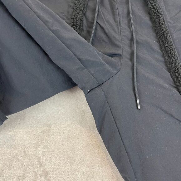 Nike Pants Women Large Black Sportswear Essential Woven High-Waisted Curve Activ - Picture 4 of 14